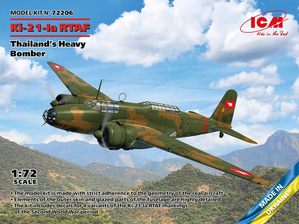 ICM 1/72 Ki-21-Ia RTAF, Thailand's Heavy Bomber