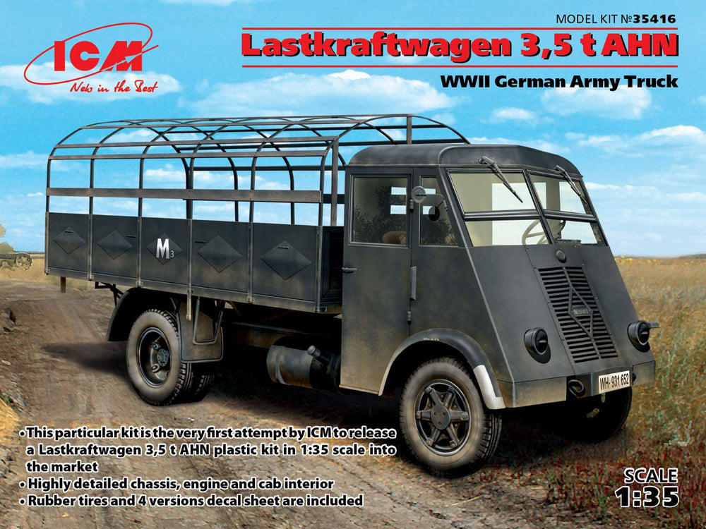 ICM 1/35 WW2 Lastkraftwagen 3,5 t AHN, WWII German Army Truck