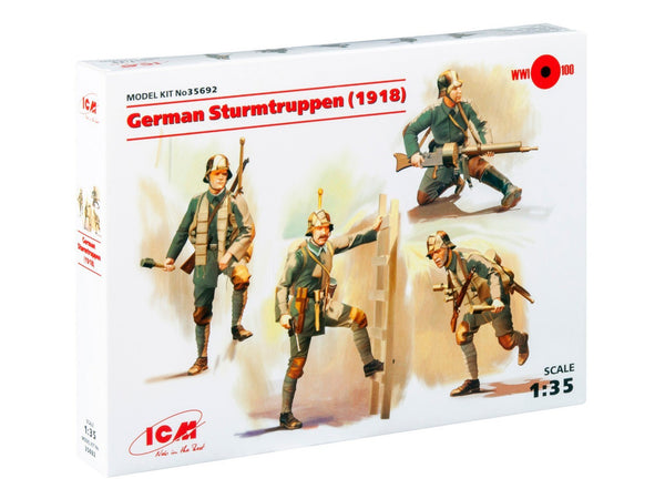 ICM 1/35 WW1 German Sturmtruppen (1918) (4 figures)