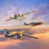 ICM 1/72 Scale WW2 German Luftwaffe Night Fighters Set of 3 (Bf 109E-4, Do 172-10 Kauz II, Fw 189A-1)