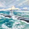 ICM SHIPS 1:144 U-Boat Type IIB (1939), WW2 German Submarine