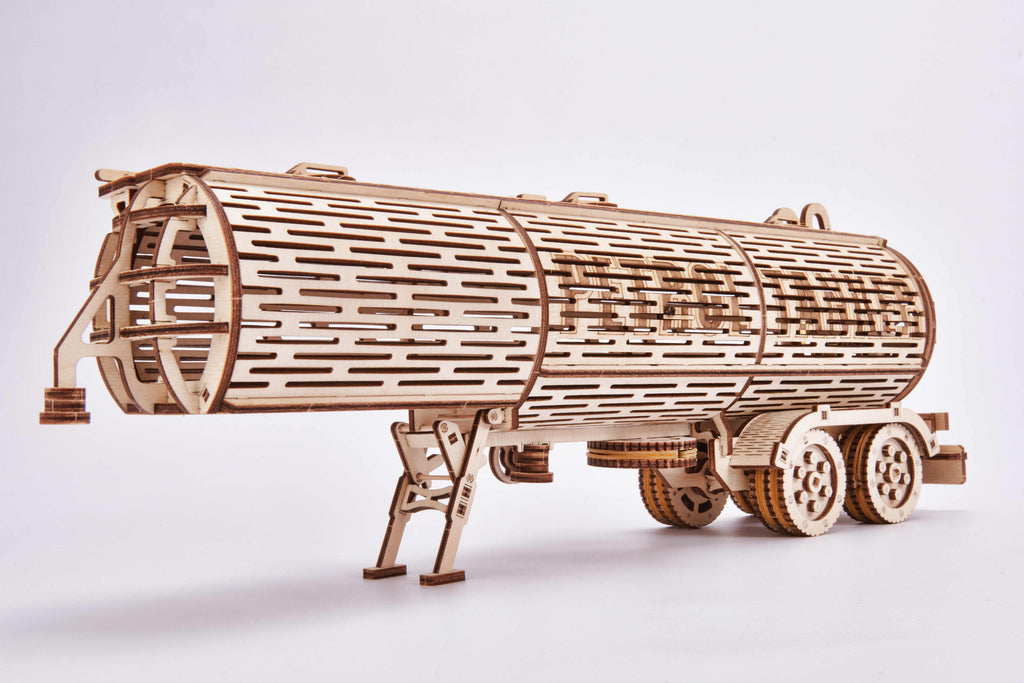 Wood Trick 3D wooden model kit Tank trailer (addition for BIG RIG ...