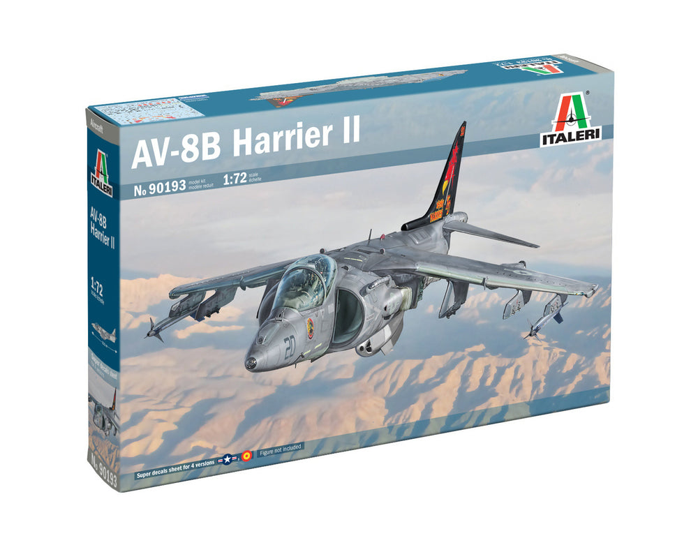 Italeri 1/72 scale AV-8B Harrier II jump jet model kit