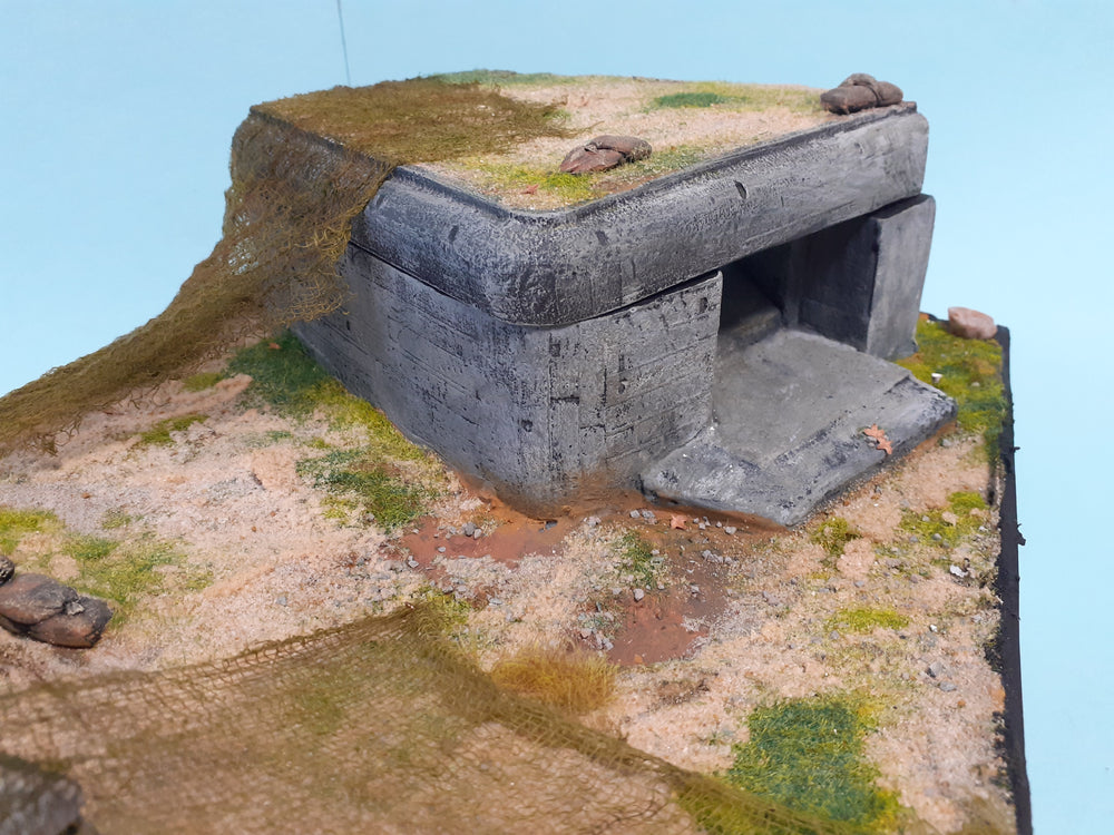FoG Models 1/35 scale WW2 Gun emplacement Bunker - Atlantic wall series #4 Cut away