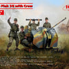 ICM 1/35 WW2 German anti aircraft gun Flak 38 with 4 Crew Figures