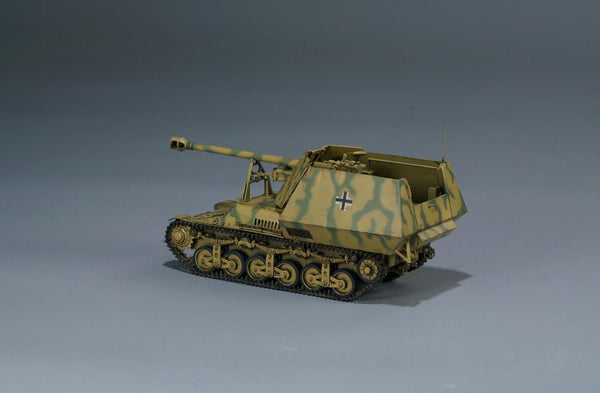 Zimi Models 1/35 Marder I 7.5cm Pak.40/1 auf Gw.Lr.s.(f) Sd.kfz.135 with German 50 Ton Type SSy45 Flatcar Schwerer Platformwagen 2 in 1 Kit