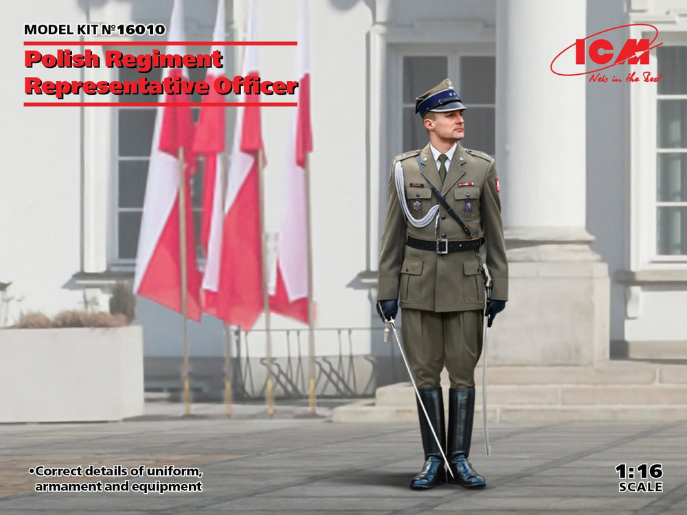 ICM 1/16 scale Polish Regiment Representative Officer (100% new molds)