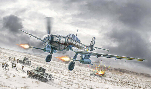 Italeri 1/72 WW2 German JU-87G-2 KANONENVOGEL aircraft model kit