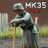 MK35 FoG models 1/35 Scale WW2 German soldier winter dress rested on shovel