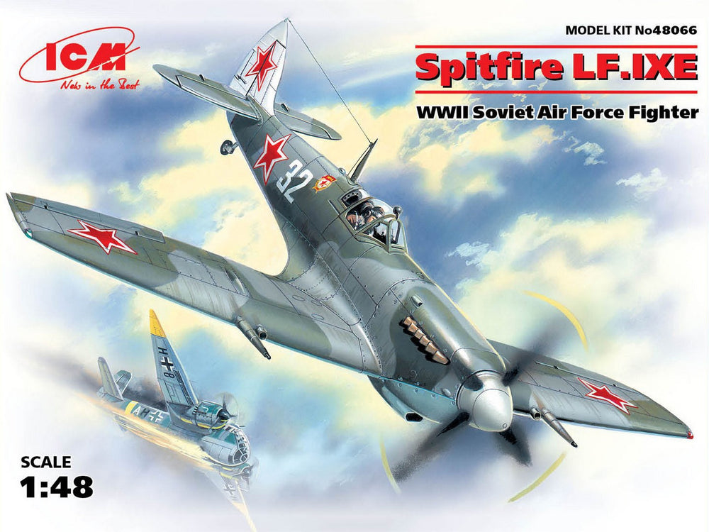 ICM 1/48 WW2 RAF Spitfire LF.IXE, WWII Soviet Air Force Fighter
