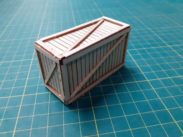 FoG Models 1/35 scale laser cut Wooden crate - 30mm x 70mm x 40mm