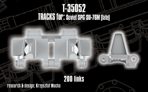 Quick Tracks 1/35 scale WW2 track upgrade Light Tank M24 Chaffee, type T72