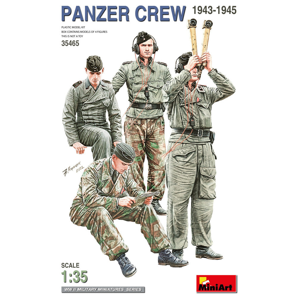 Miniart 1/35 scale WW2 German PANZER CREW 1943-1945