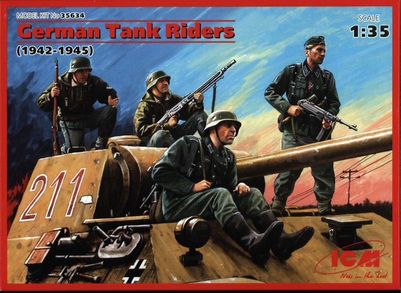 ICM 1/35 WW2 German Tank Riders (1942-1945) (4 figures)