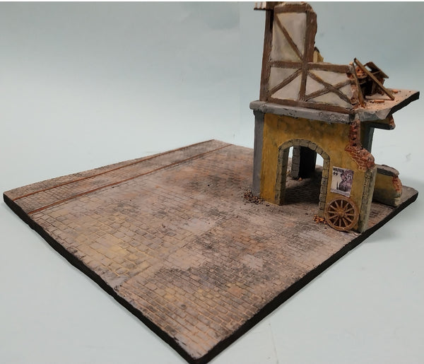 FoG Models 1/35 WW2 GERMAN VILLAGE RUIN Diorama - Base 295mm x 295mm