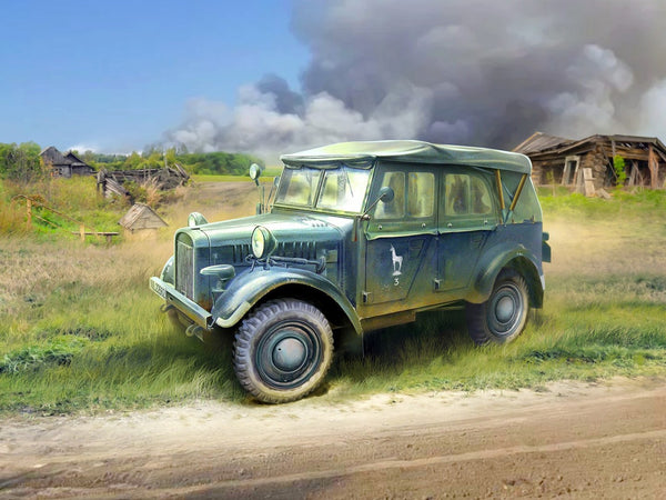 ICM 1/35 WW2 le.gl.Einheitz-Pkw Kfz.1 Soft Top, WWII German Light Personnel Car