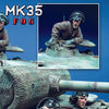 MK35 FoG models 1/35 Scale WW2 German SS tank crew x3 busts Ardennes 1944-45