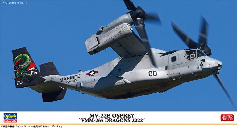 Hasegawa 1:72 MV-22B Osprey 'VMM-265 Dragons 2022'