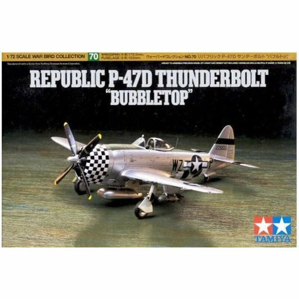 TAMIYA 1/72 AIRCRAFT WW2 US P-47D THUNDERBOLT BUBBLETOP