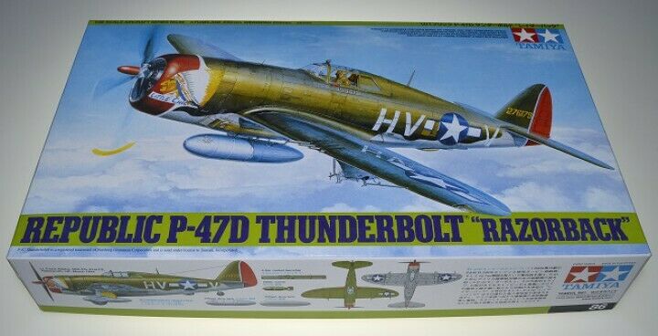 TAMIYA 1/48 Scale AIRCRAFT WW2 USN P-47D THUNDERBOLT 'RAZORBACK'