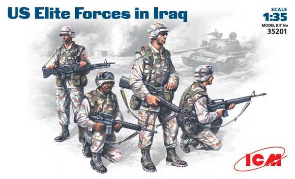 ICM 1/35 US Elite Forces in Iraq (4 figures - 4 soldiers)