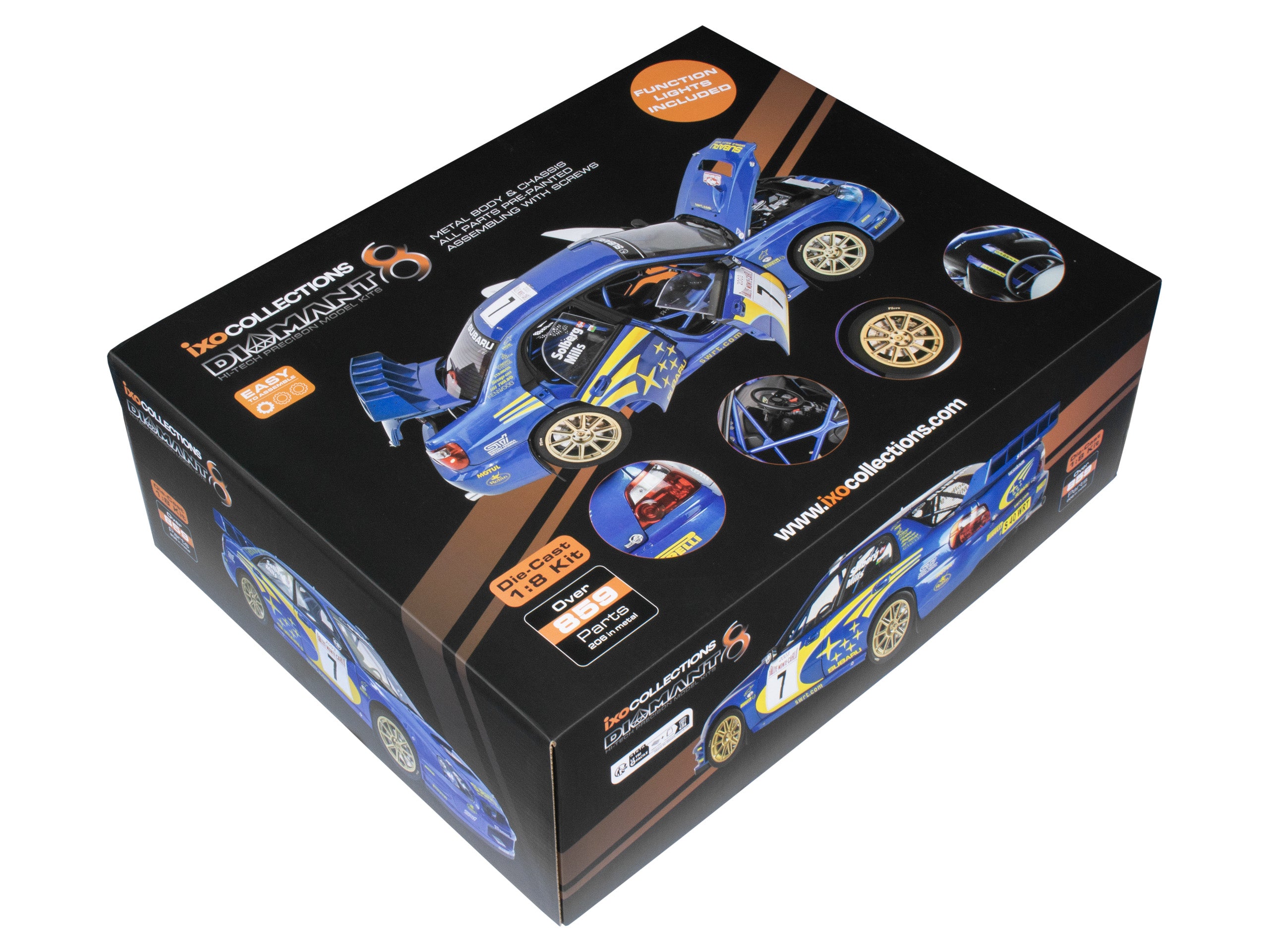 IXO COLLECTIONS Full Kit Subaru Impreza 1/8 Scale Metal Kit | Fields of ...