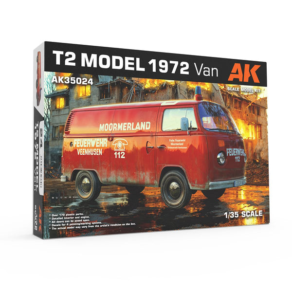 AK Interactive Model Kit 1/35 scale VW T2 Model 1972 VAN 1/35 scale