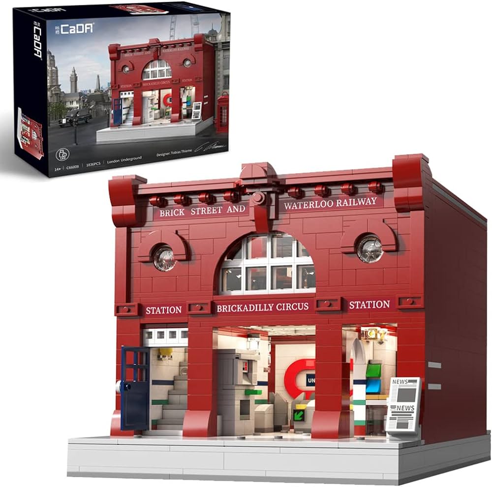 Cada BUILDING SERIES London subway station -  1836 pcs building block kit