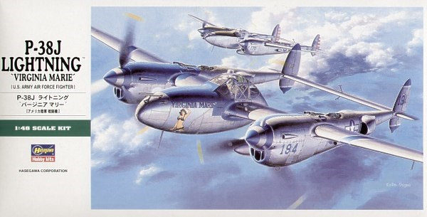 Hasegawa 1:48 Lockheed P-38J Lightning aircraft model kit
