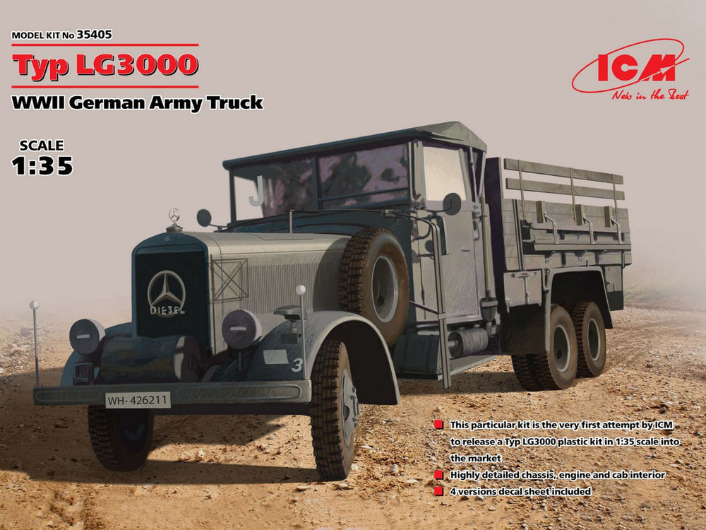 ICM 1/35 WW2 Typ LG3000, WWII German Army Truck