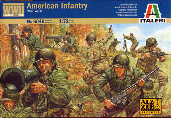 ITALERI 1/72 Scale FIGURES WWII US INFANTRY figure set