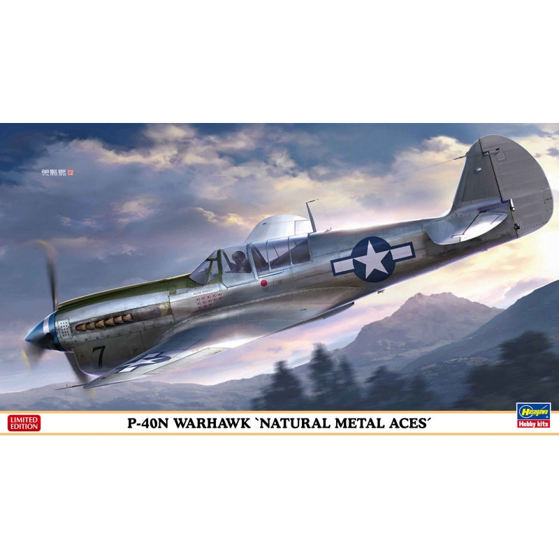 Hasegawa 1:48 P-40N Warhawk 'Natural Metal Aces'