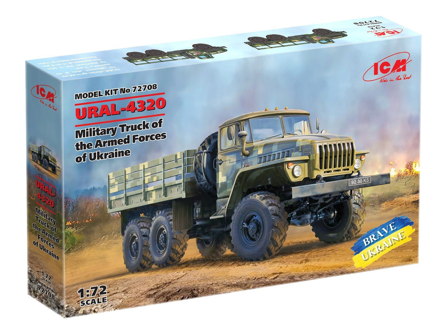 ICM 1/72 URAL-4320, Military Truck of the Armed Forces of Ukraine ...