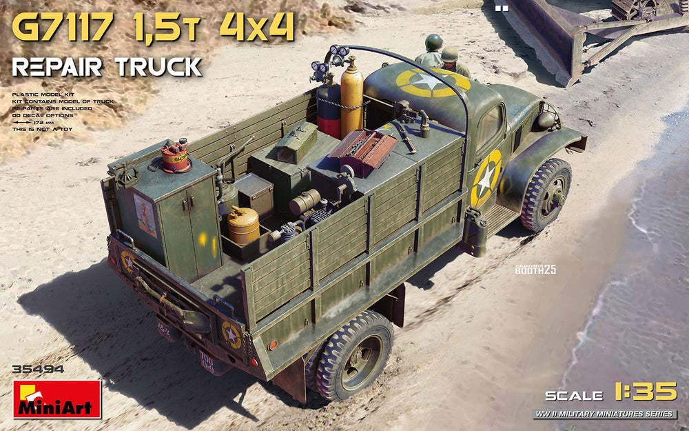 Miniart 1/35 WW2 US Army G7117 1.5t 4x4 REPAIR TRUCK
