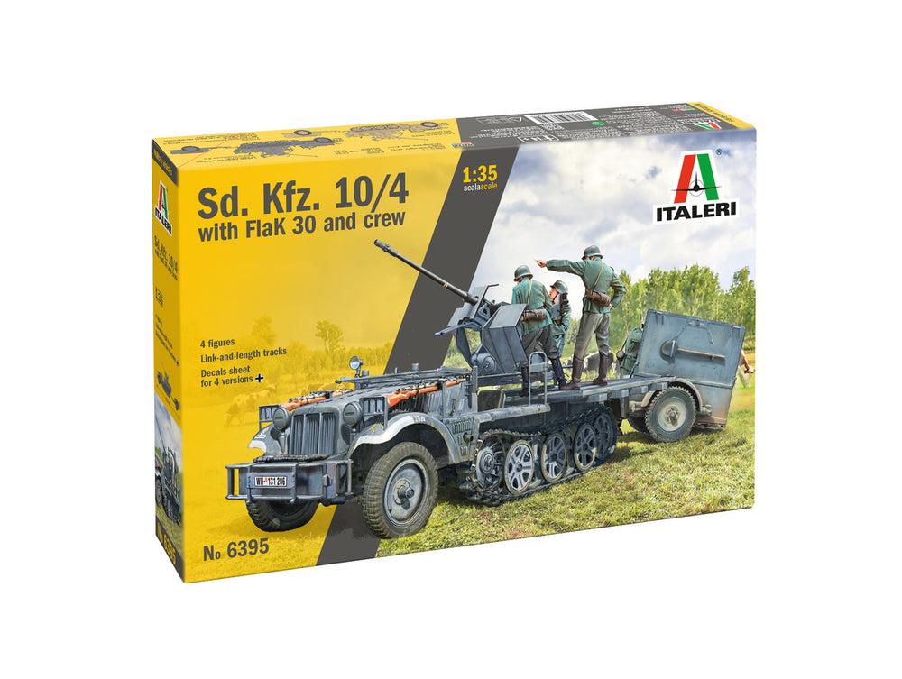 Italeri 1/35 WW2 German Sd Kfz 10/4 with Flak 30 and 4 figures