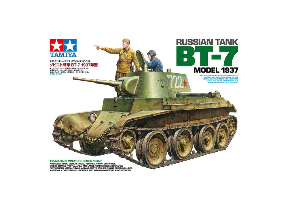 Tamiya 1/35 WW2 Soviet Russian Tank BT-7 Model 1937