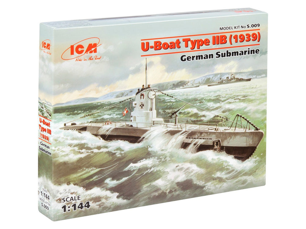 ICM SHIPS 1:144 U-Boat Type IIB (1939), WW2 German Submarine