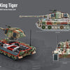 Build Army Brick building model WW2 GERMAN King Tiger (Tiger ll) In Camo