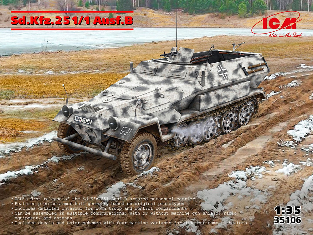 ICM 1/35 WW2 German Sd.Kfz.251/1 Ausf.B