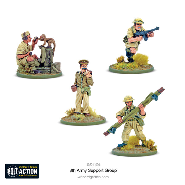 Warlord Games 28mm - Bolt Action WW2 British 8th Army Support Group