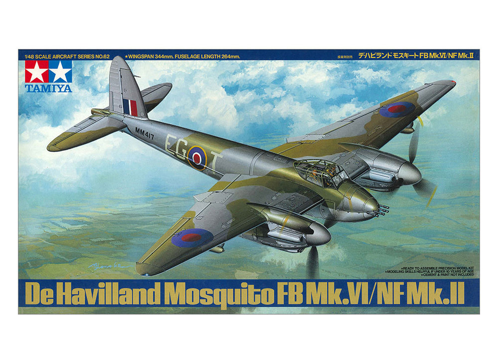 TAMIYA 1/48 Scale AIRCRAFT WW2 RAF MOSQUITO FB MK. VI/NF MK.II