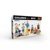 AK Interactive 1/35 Scale plastic figure kit Children SET 1: Boys. 