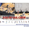 ARTESANIA 1/84 AGE OF SAIL CREW - Set of 19 die cast figurines