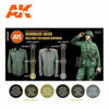 AK Interactive GEN 3 - GERMAN FIELD GREY UNIFORMS 3G PAINT SET