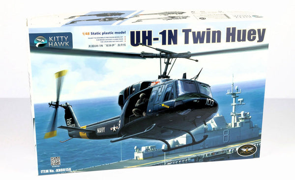 Kittyhawk 1/48 UH-1N Huey twin helicopter model kit