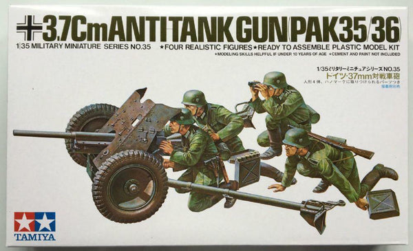 Tamiya 1/35 scale WW2 German 37mm Anti-tank PAK35/36 model kit