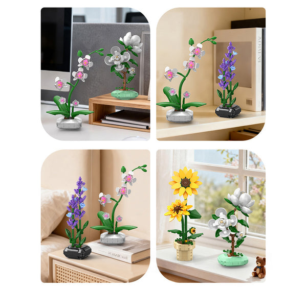 CADA CREATIVE Camellia Building Block Planter - 301 pcs