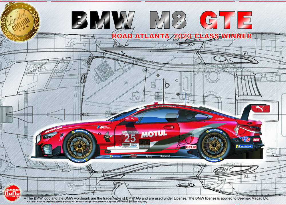 NUNU 1/24 BMW M8 GTE 2020 Road Atlanta Class Winner