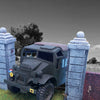 FoG Models 1/35 Scale Farm estate entrance 2 walls, pillars and tree trunks