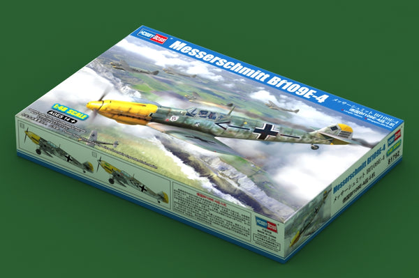 Hobbyboss 1/48 scale WW2 German Messerschmitt Bf 109E-4 plastic model aircraft kit